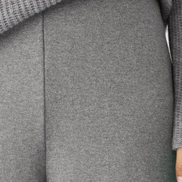 Eileen Fisher Melange Crepe Wide Leg Pant Size L Meteor - Picture 4 of 7